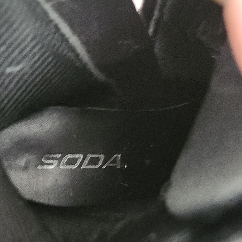 Soda Black Lace-Up Combat Boots - Picture 2 of 4
